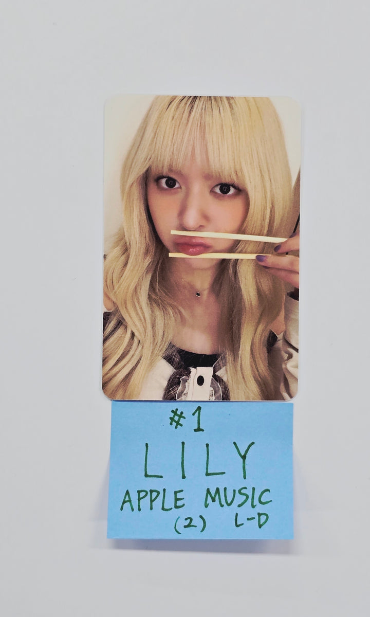 NMIXX "Blue Valentine" - Apple Music Lucky Draw Event Photocard, Polaroid type Photocard R5 [26.02.11]