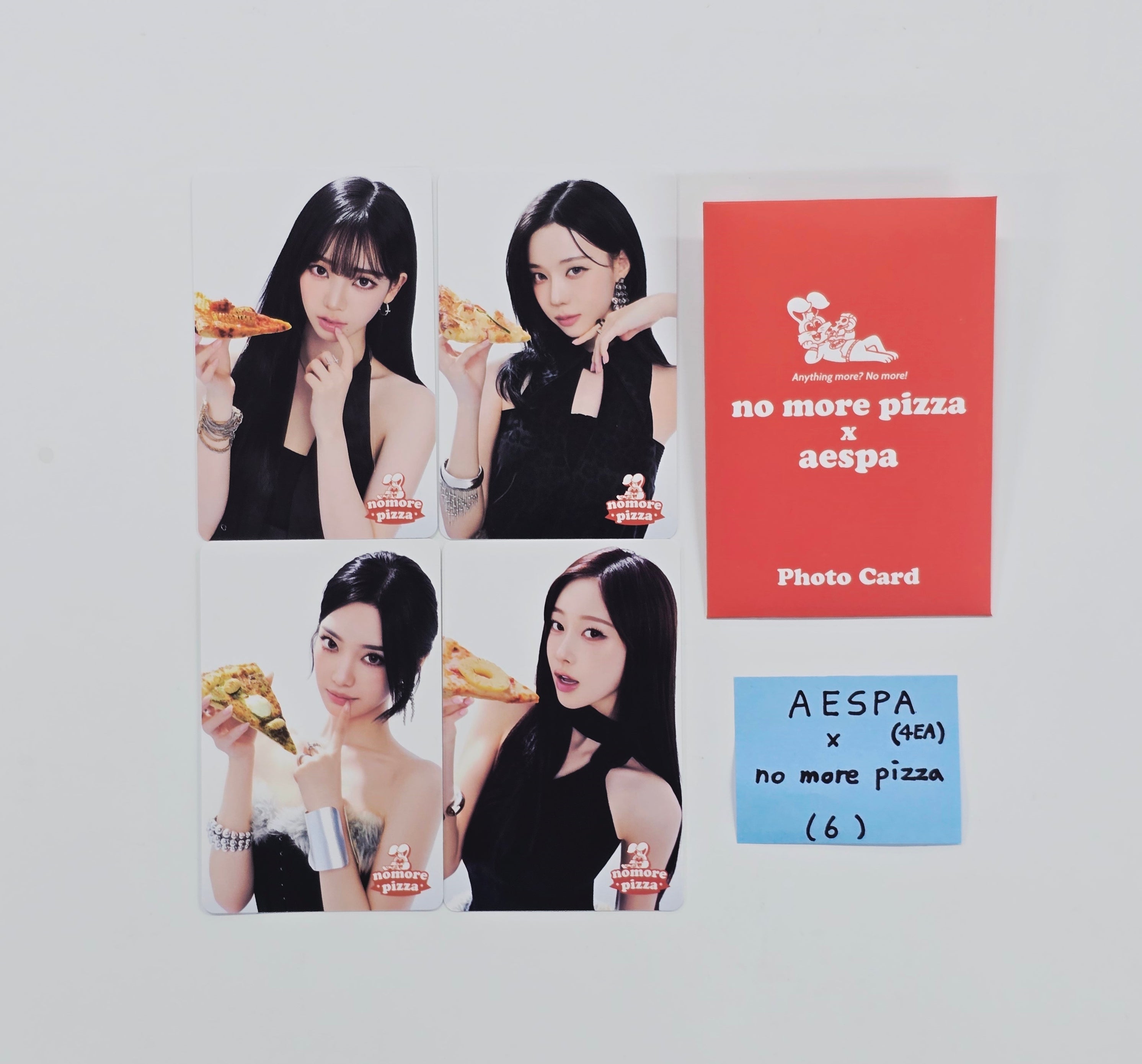 aespa no more pizza 2.0 トレカ 4枚セツト Aespa x no more Pizza - Event Photocards Set (4EA) [26.02.11