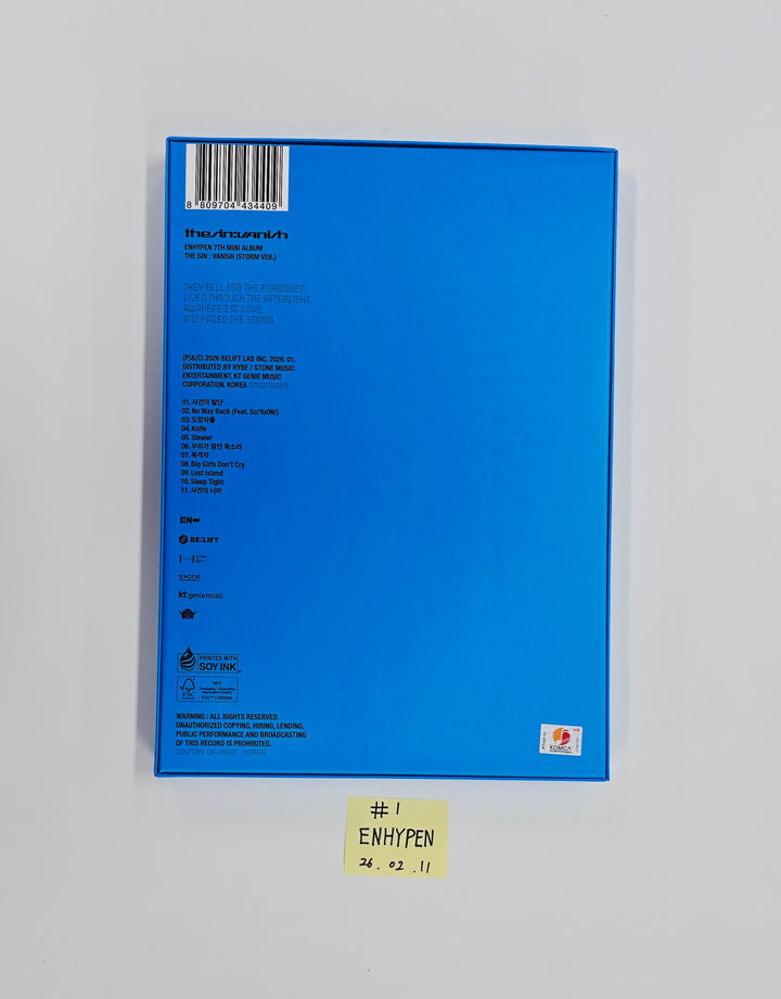 ENHYPEN "THE SIN : VANISH" - Hand Autographed(Signed) Promo Album [26.02.11]