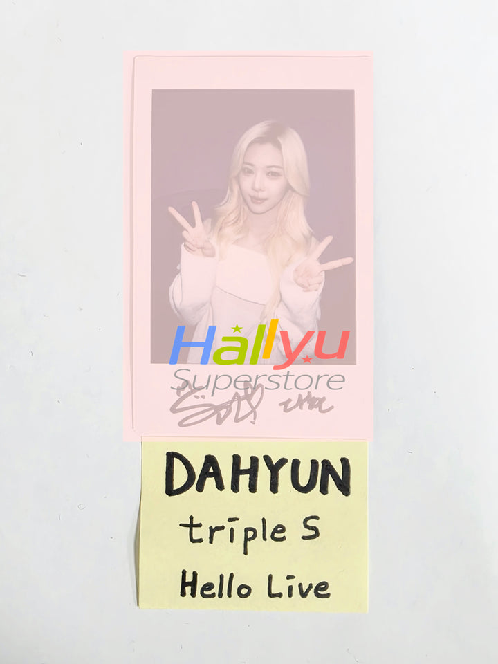 DAHYUN (of TripleS) - Hand Autographed(Signed) Polaroid [26.02.11]