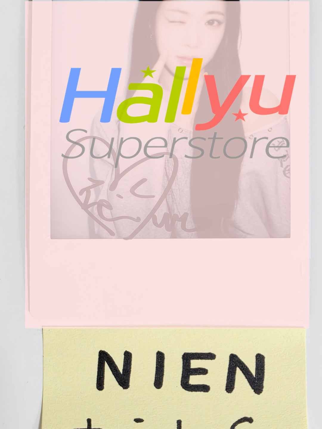 NIEN (of TripleS) - Hand Autographed(Signed) Polaroid [26.02.11]