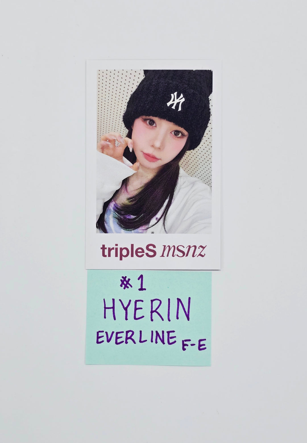 Triples_msnz "Beyond Beauty" - Everline Fansing Event Polaroid type Photocard R3 (Objekt Music Album ver.) [26.02.12]