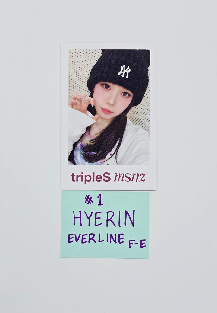 Triples_msnz "Beyond Beauty" - Everline Fansing Event Polaroid type Photocard R3 (Objekt Music Album ver.) [26.02.12]