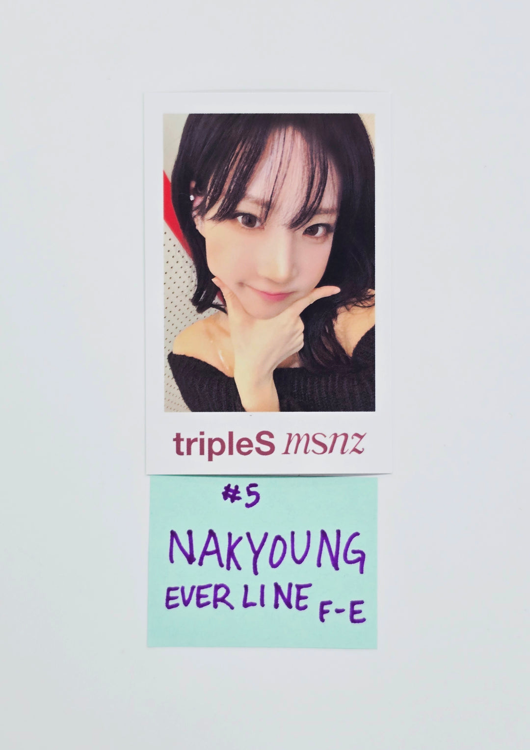 Triples_msnz "Beyond Beauty" - Everline Fansing Event Polaroid type Photocard R3 (Objekt Music Album ver.) [26.02.12]
