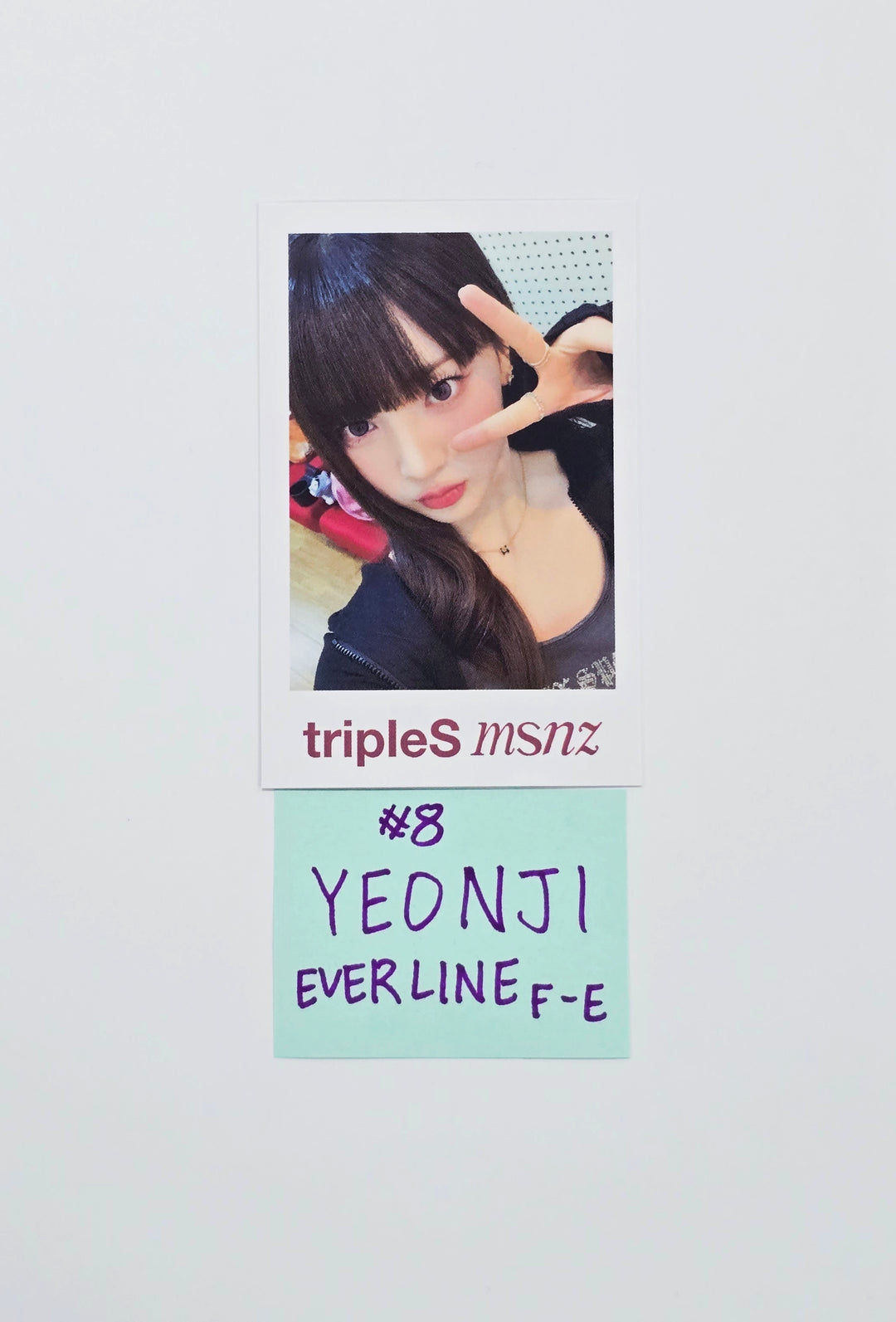 Triples_msnz "Beyond Beauty" - Everline Fansing Event Polaroid type Photocard R3 (Objekt Music Album ver.) [26.02.12]