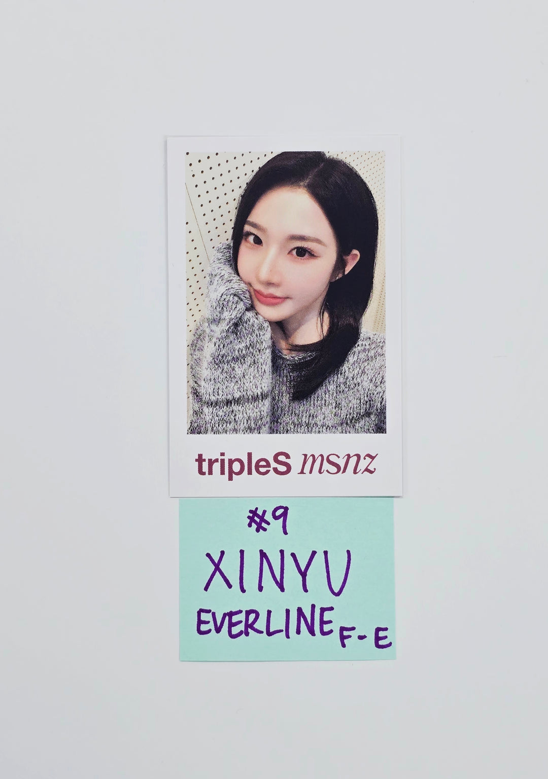 Triples_msnz "Beyond Beauty" - Everline Fansing Event Polaroid type Photocard R3 (Objekt Music Album ver.) [26.02.12]