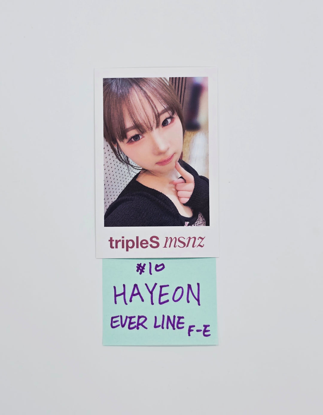 Triples_msnz "Beyond Beauty" - Everline Fansing Event Polaroid type Photocard R3 (Objekt Music Album ver.) [26.02.12]