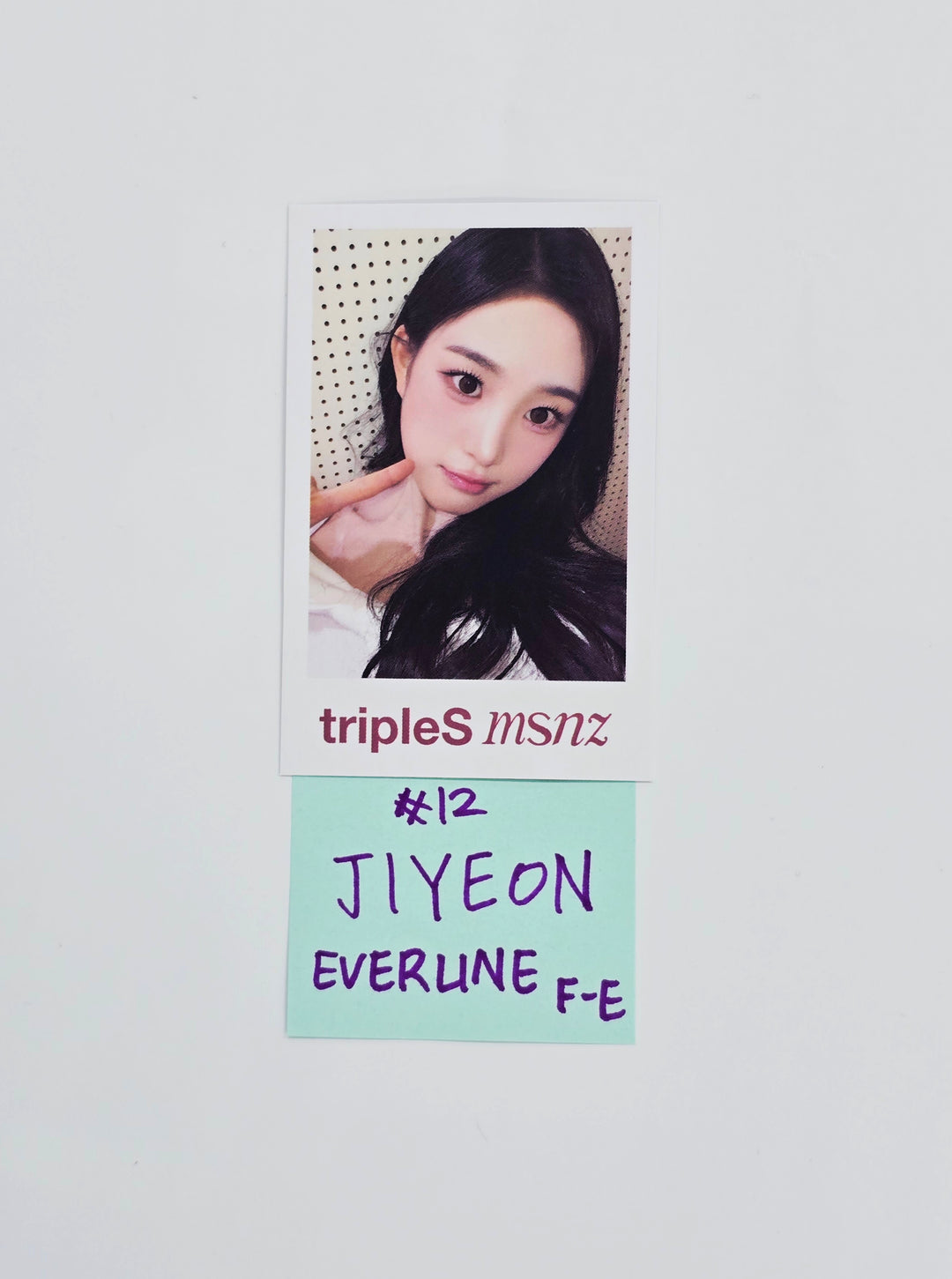 Triples_msnz "Beyond Beauty" - Everline Fansing Event Polaroid type Photocard R3 (Objekt Music Album ver.) [26.02.12]