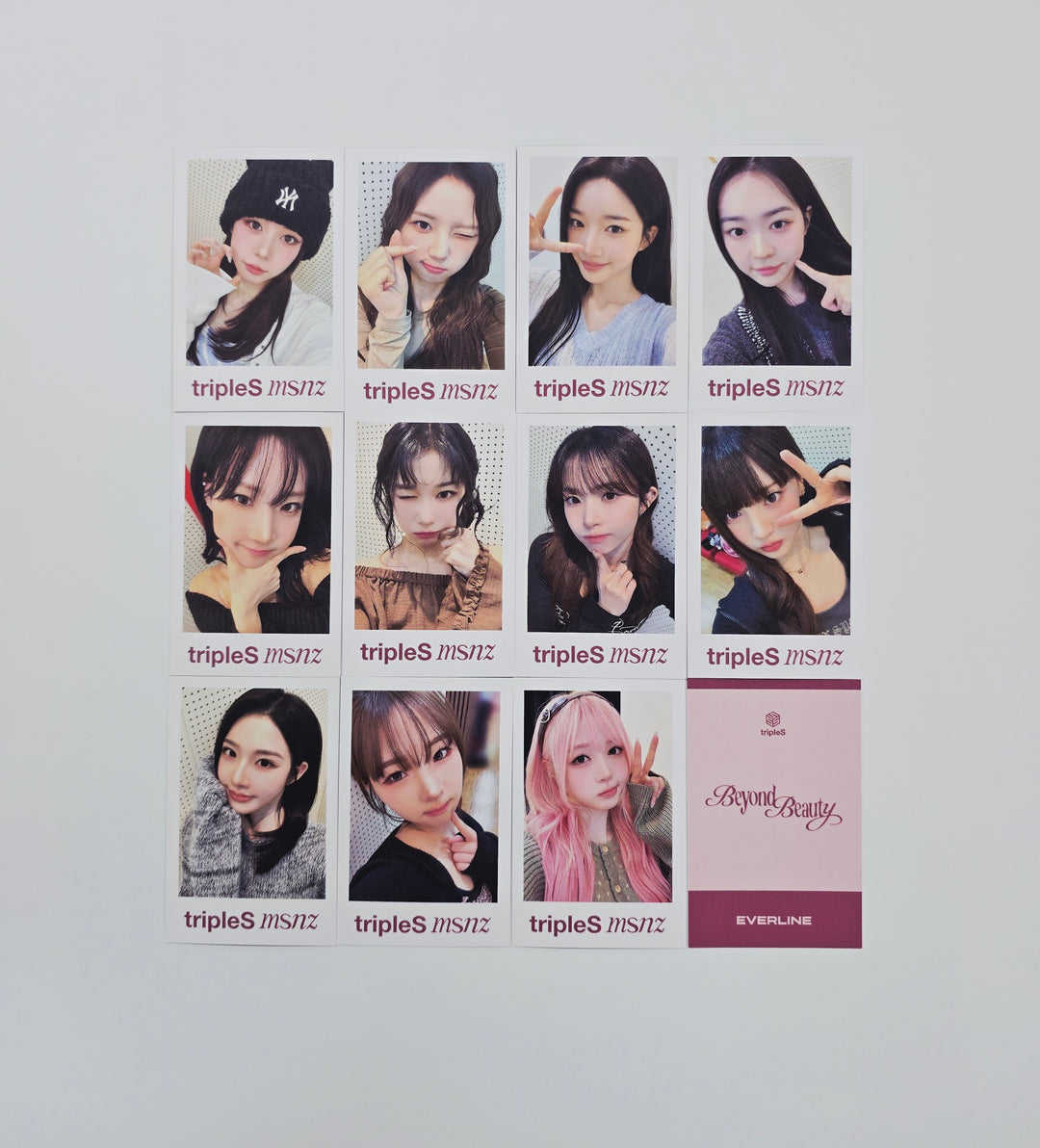 Triples_msnz "Beyond Beauty" - Everline Fansing Event Polaroid type Photocard R3 (Objekt Music Album ver.) [26.02.12]
