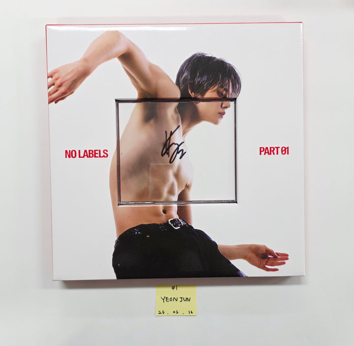 YEONJUN (Of TXT) "NO LABELS: PART 01" - Hand Autographed(Signed) Promo Album [26.02.12]