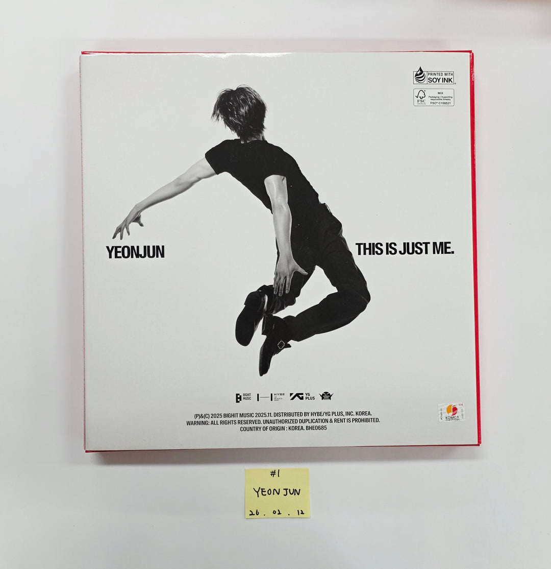 YEONJUN (Of TXT) "NO LABELS: PART 01" - Hand Autographed(Signed) Promo Album [26.02.12]