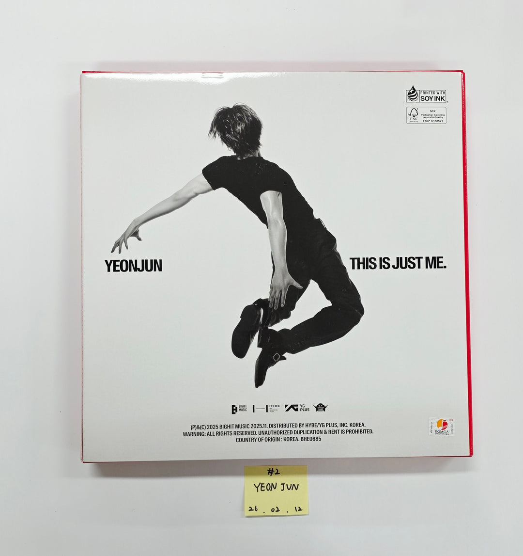 YEONJUN (Of TXT) "NO LABELS: PART 01" - Hand Autographed(Signed) Promo Album [26.02.12]