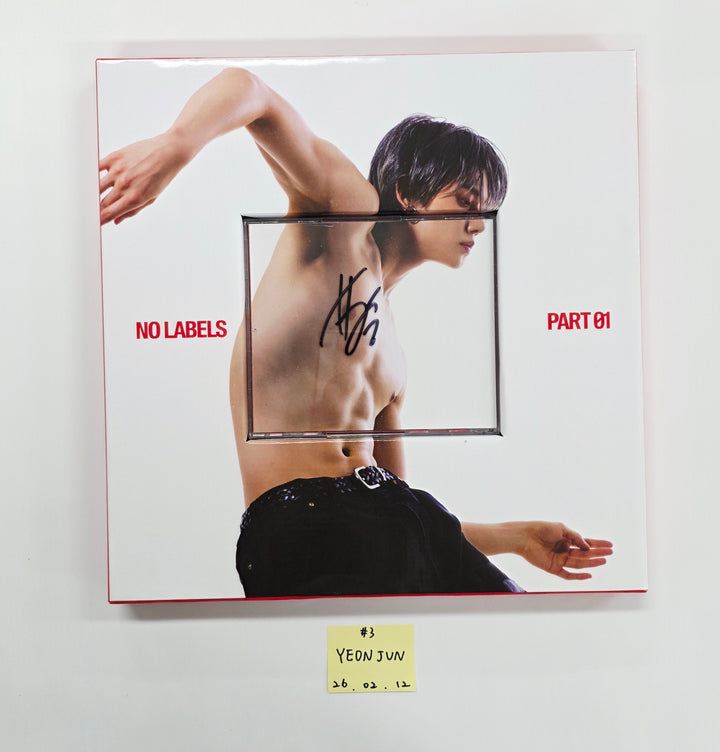 YEONJUN (Of TXT) "NO LABELS: PART 01" - Hand Autographed(Signed) Promo Album [26.02.12]