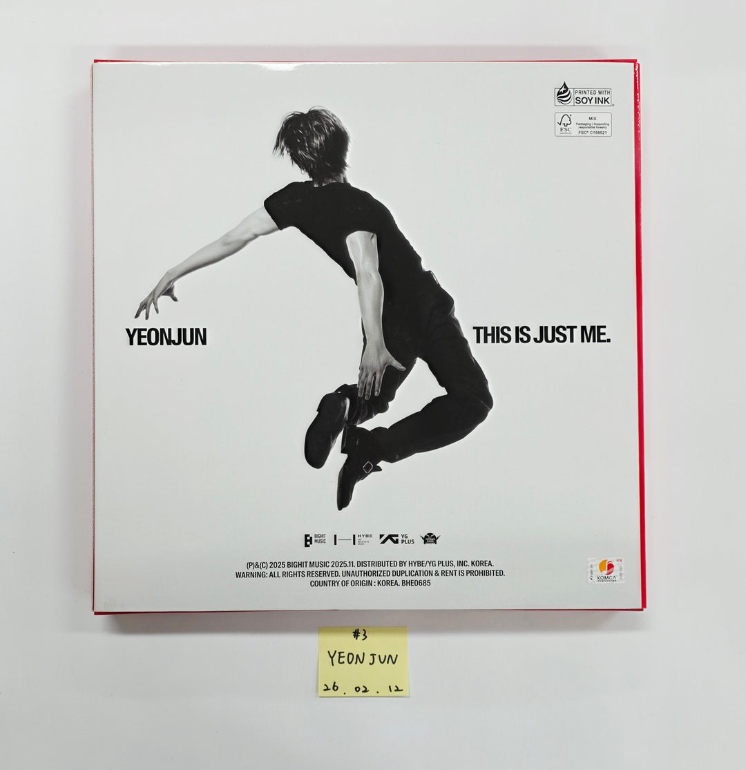 YEONJUN (Of TXT) "NO LABELS: PART 01" - Hand Autographed(Signed) Promo Album [26.02.12]