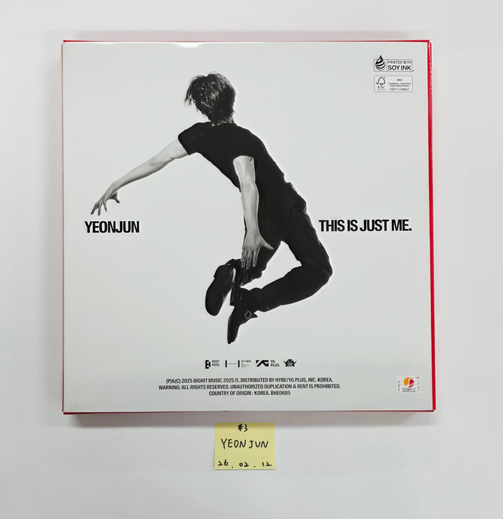 YEONJUN (Of TXT) "NO LABELS: PART 01" - Hand Autographed(Signed) Promo Album [26.02.12]