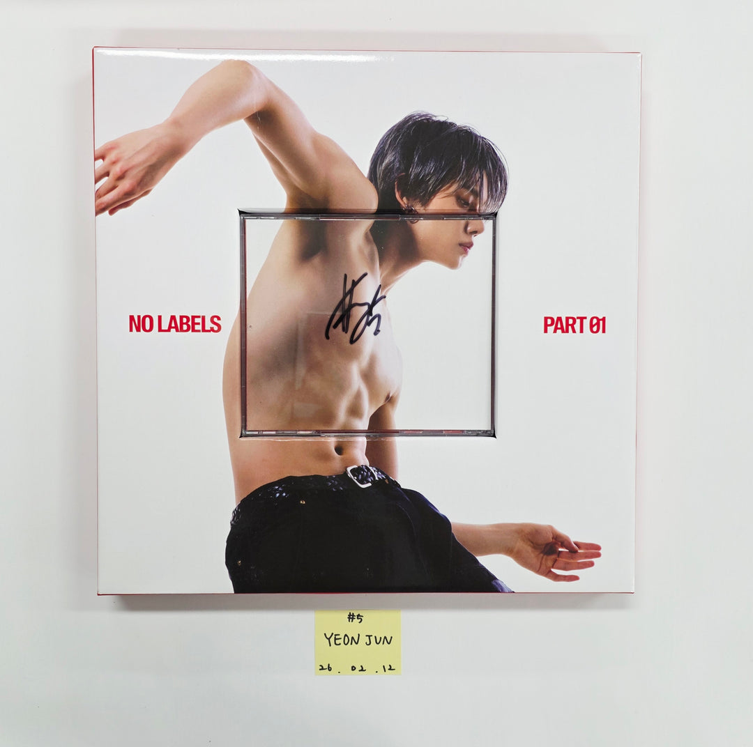 YEONJUN (Of TXT) "NO LABELS: PART 01" - Hand Autographed(Signed) Promo Album [26.02.12]