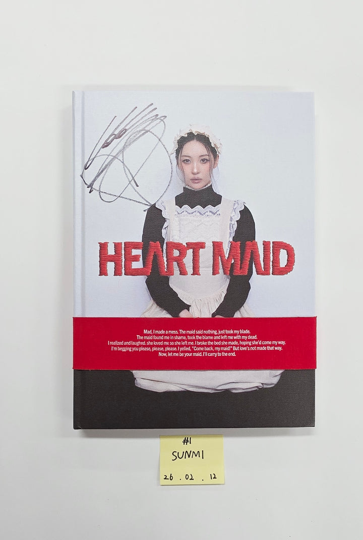 Sunmi "HEART MAID", YEJI "Air", MIYEON "MY, Lover" - Hand Autographed(Signed) Promo Album [26.02.12]