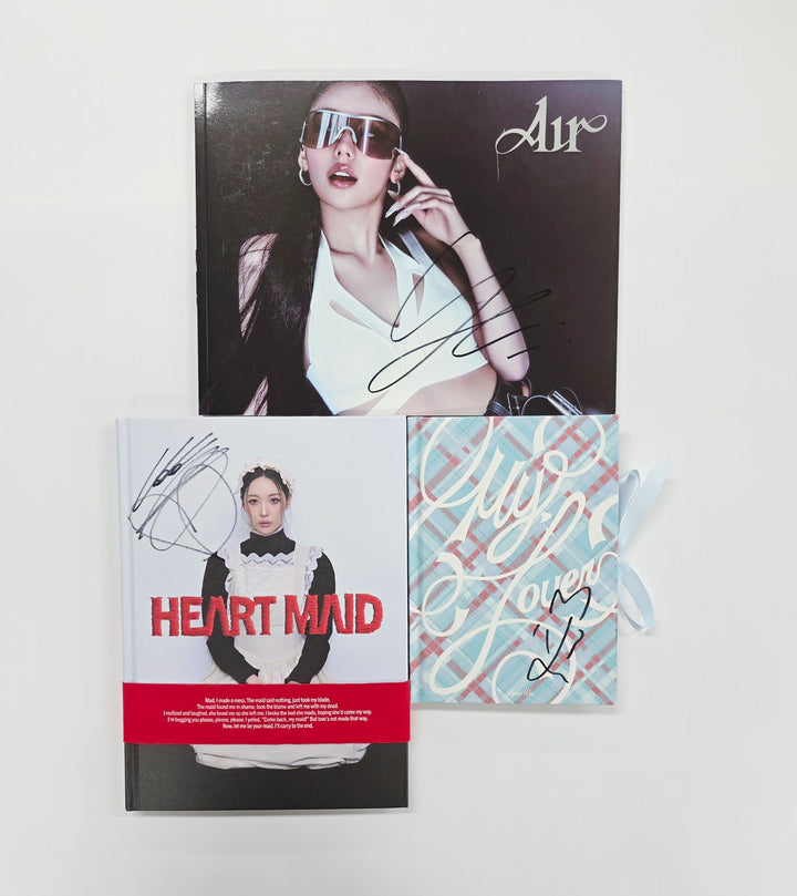 Sunmi "HEART MAID", YEJI "Air", MIYEON "MY, Lover" - Hand Autographed(Signed) Promo Album [26.02.12]