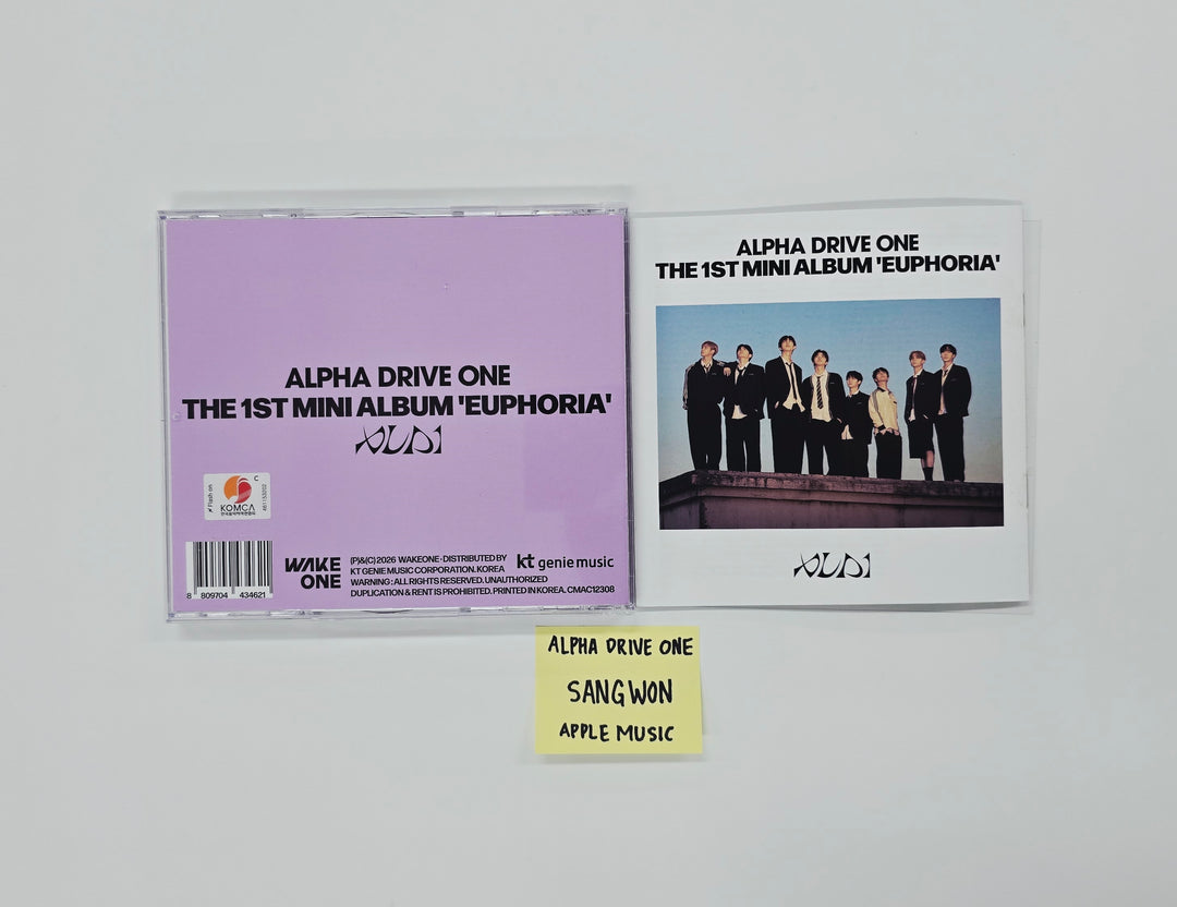 SANGWON (of ALPHA DRIVE ONE) "EUPHORIA" - Hand Autographed(Signed) Album [26.02.12]