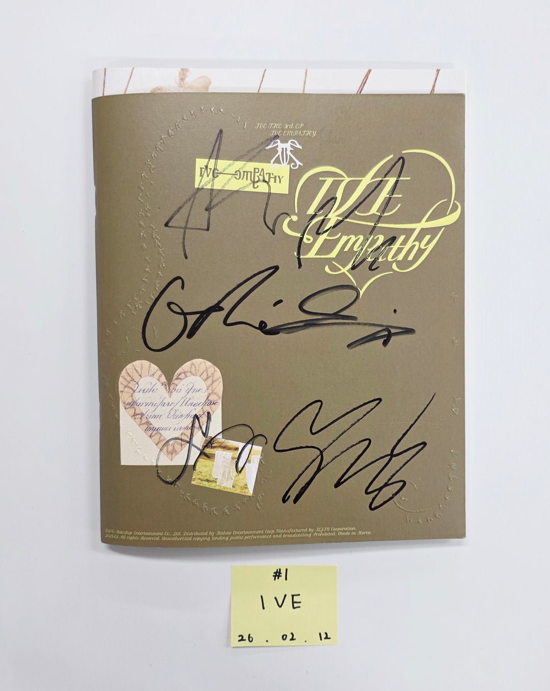 IVE "IVE EMPATHY", TripleS "ASSEMBLE25", STAYC "I WANT IT"  - Hand Autographed(Signed) Promo Album [26.02.12]