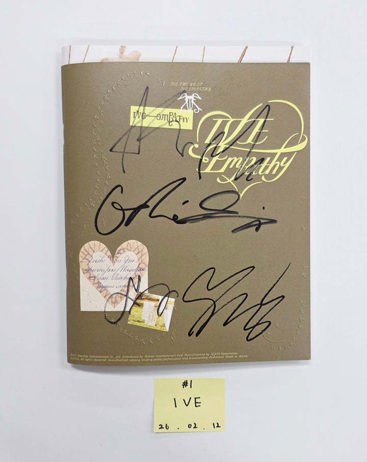 IVE "IVE EMPATHY", TripleS "ASSEMBLE25", STAYC "I WANT IT"  - Hand Autographed(Signed) Promo Album [26.02.12]