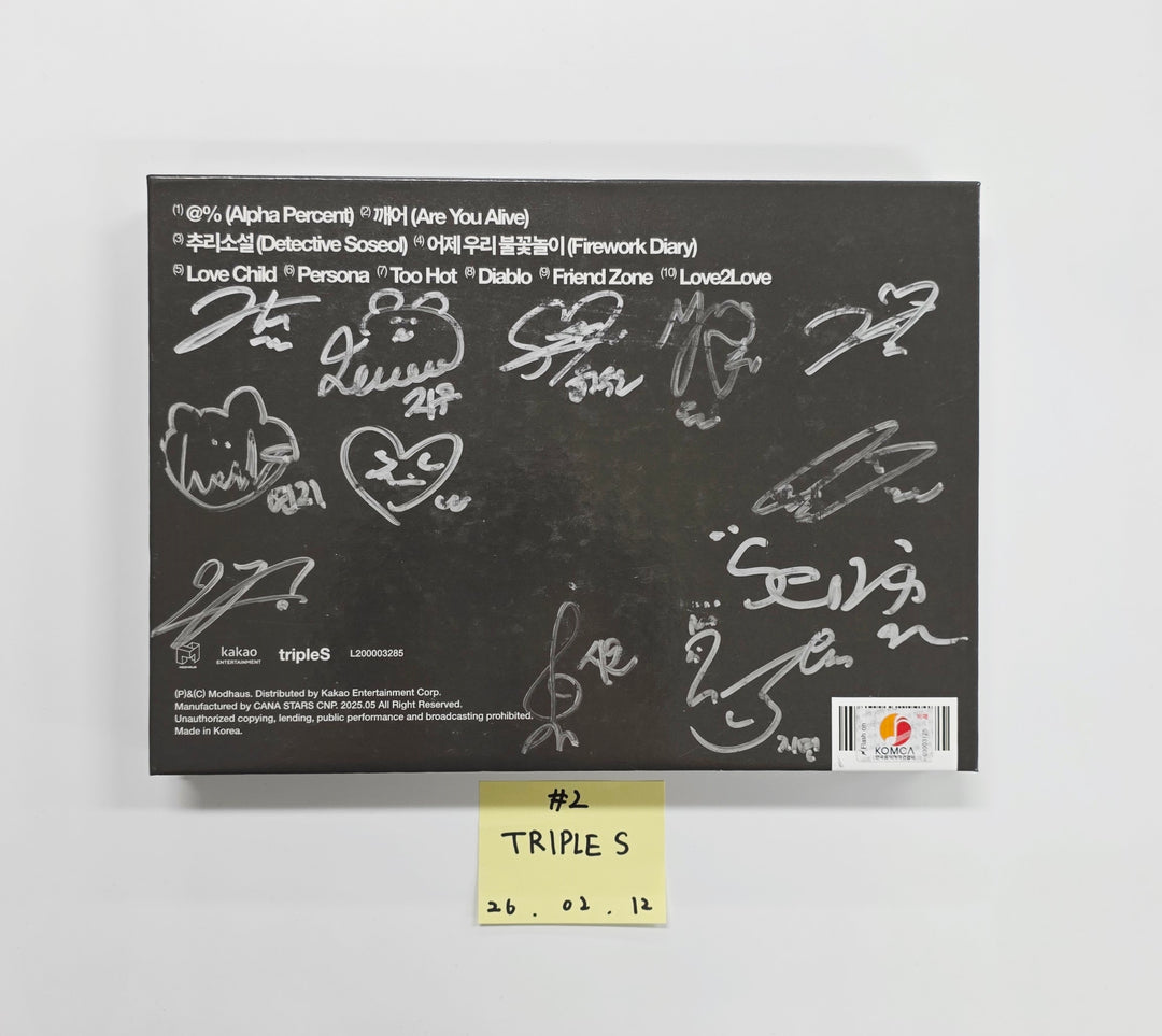 IVE "IVE EMPATHY", TripleS "ASSEMBLE25", STAYC "I WANT IT"  - Hand Autographed(Signed) Promo Album [26.02.12]