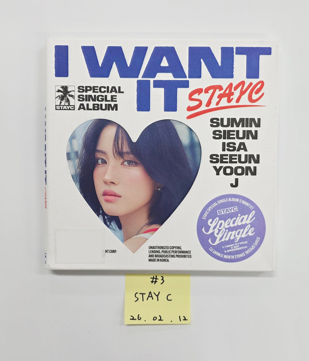 IVE "IVE EMPATHY", TripleS "ASSEMBLE25", STAYC "I WANT IT"  - Hand Autographed(Signed) Promo Album [26.02.12]