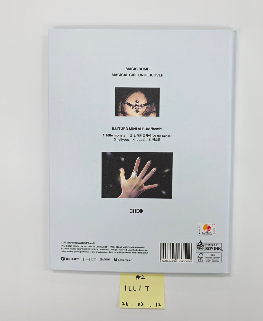 IZNA "Not Just Pretty", ILLIT "NOT CUTE ANYMORE", ILLIT "bomb", MEOVV "MY EYES OPEN VVIDE"  - Hand Autographed(Signed) Promo Album [26.02.12]