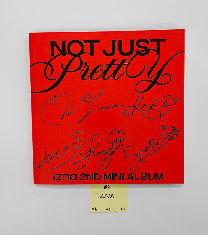 IZNA "Not Just Pretty", ILLIT "NOT CUTE ANYMORE", ILLIT "bomb", MEOVV "MY EYES OPEN VVIDE"  - Hand Autographed(Signed) Promo Album [26.02.12]