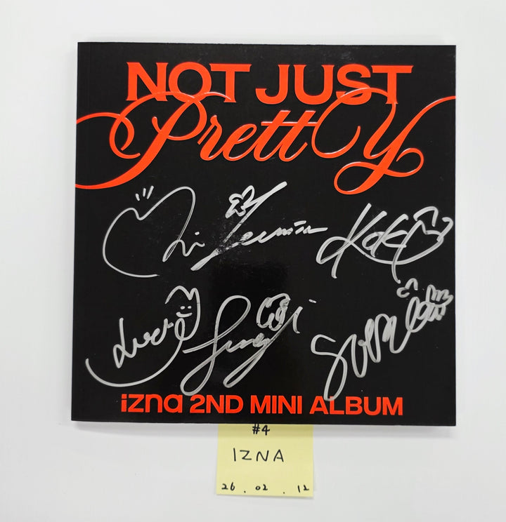 IZNA "Not Just Pretty", ILLIT "NOT CUTE ANYMORE", ILLIT "bomb", MEOVV "MY EYES OPEN VVIDE"  - Hand Autographed(Signed) Promo Album [26.02.12]