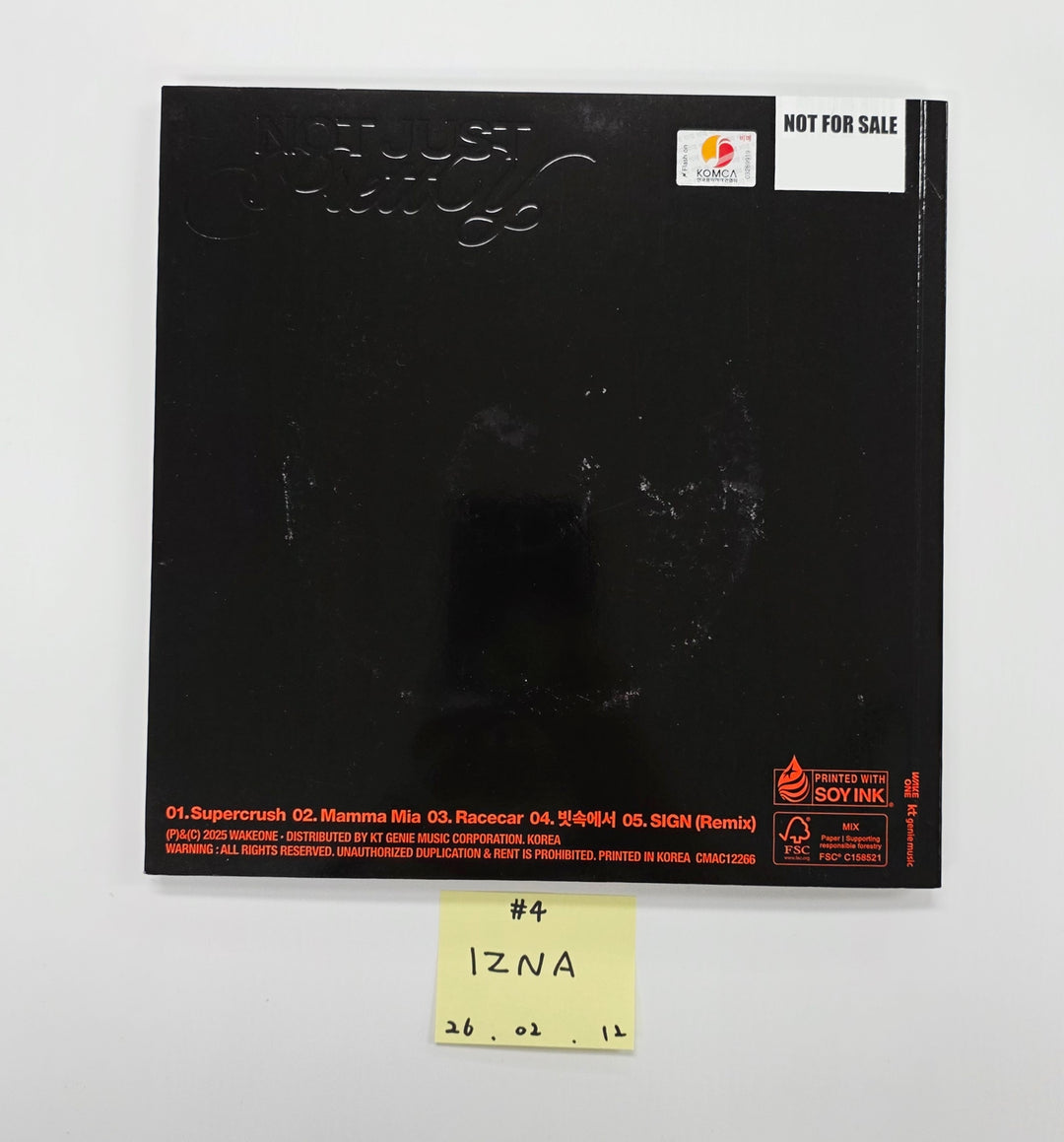 IZNA "Not Just Pretty", ILLIT "NOT CUTE ANYMORE", ILLIT "bomb", MEOVV "MY EYES OPEN VVIDE"  - Hand Autographed(Signed) Promo Album [26.02.12]