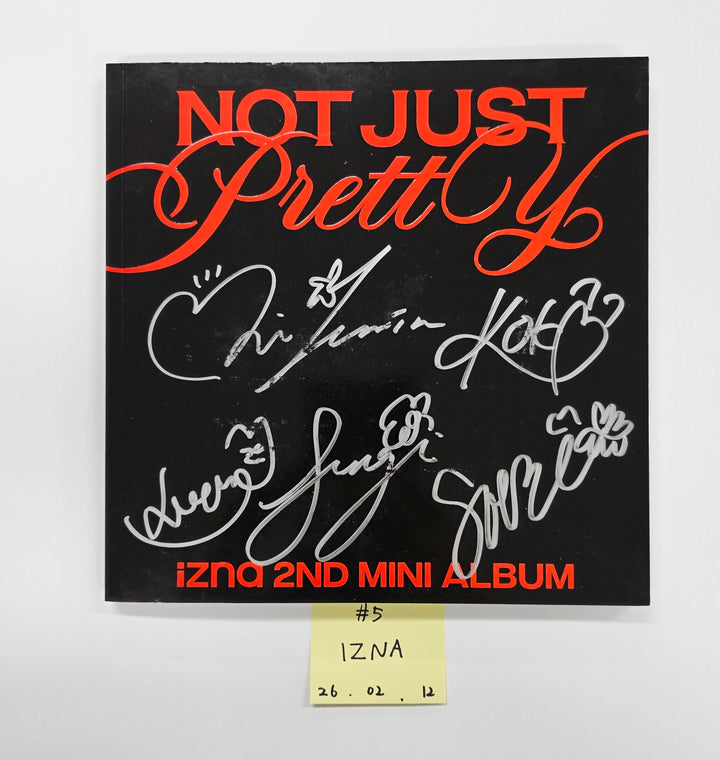 IZNA "Not Just Pretty", ILLIT "NOT CUTE ANYMORE", ILLIT "bomb", MEOVV "MY EYES OPEN VVIDE"  - Hand Autographed(Signed) Promo Album [26.02.12]