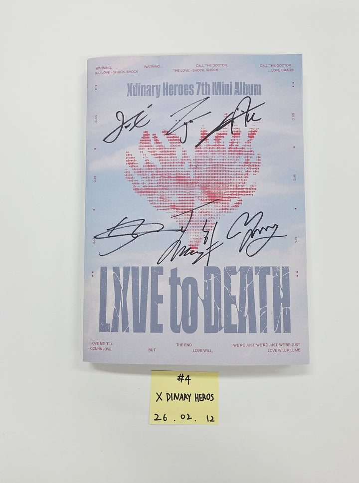 ENHYPEN "THE SIN : VANISH", ZEROBASEONE "BLUE PARADISE", TWS "play hard", Xdinary Heroes "LXVE to DEATH", &TEAM "Back to Life" - Hand Autographed(Signed) Promo Album [26.02.12]