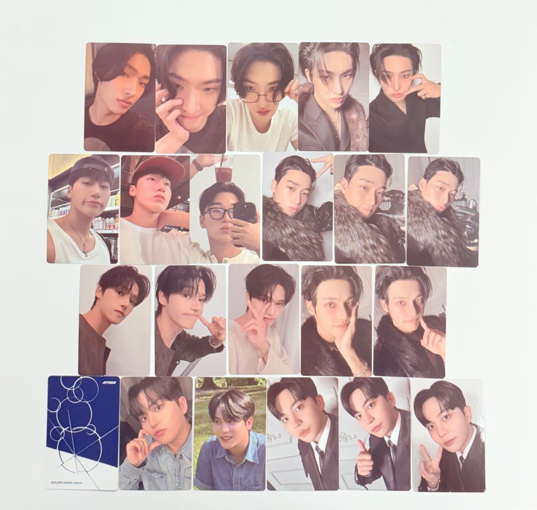 ATEEZ "GOLDEN HOUR : Part.4" - Official Photocard (Digipack ver.) (san, mingi, wooyoung, jongho) [26.02.12]