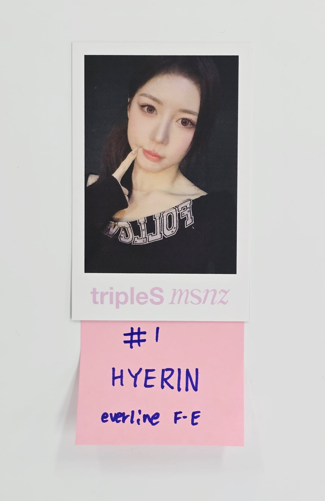 Triples_msnz "Beyond Beauty" - Everline Fansing Event Polaroid type Photocard R4 (Objekt Music Album ver.) [26.02.13]