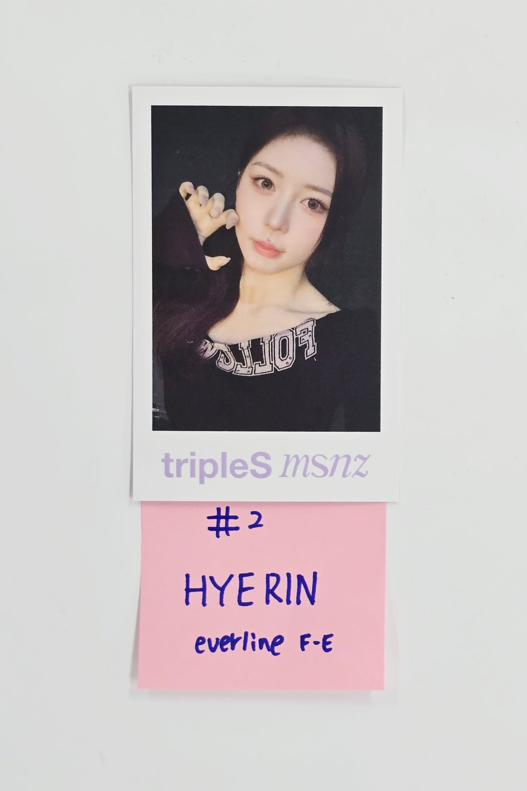 Triples_msnz "Beyond Beauty" - Everline Fansing Event Polaroid type Photocard R4 (Objekt Music Album ver.) [26.02.13]