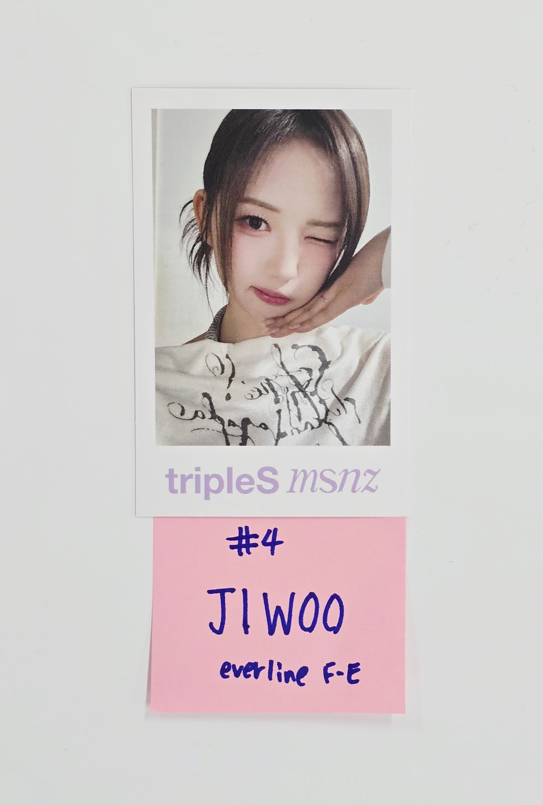 Triples_msnz "Beyond Beauty" - Everline Fansing Event Polaroid type Photocard R4 (Objekt Music Album ver.) [26.02.13]