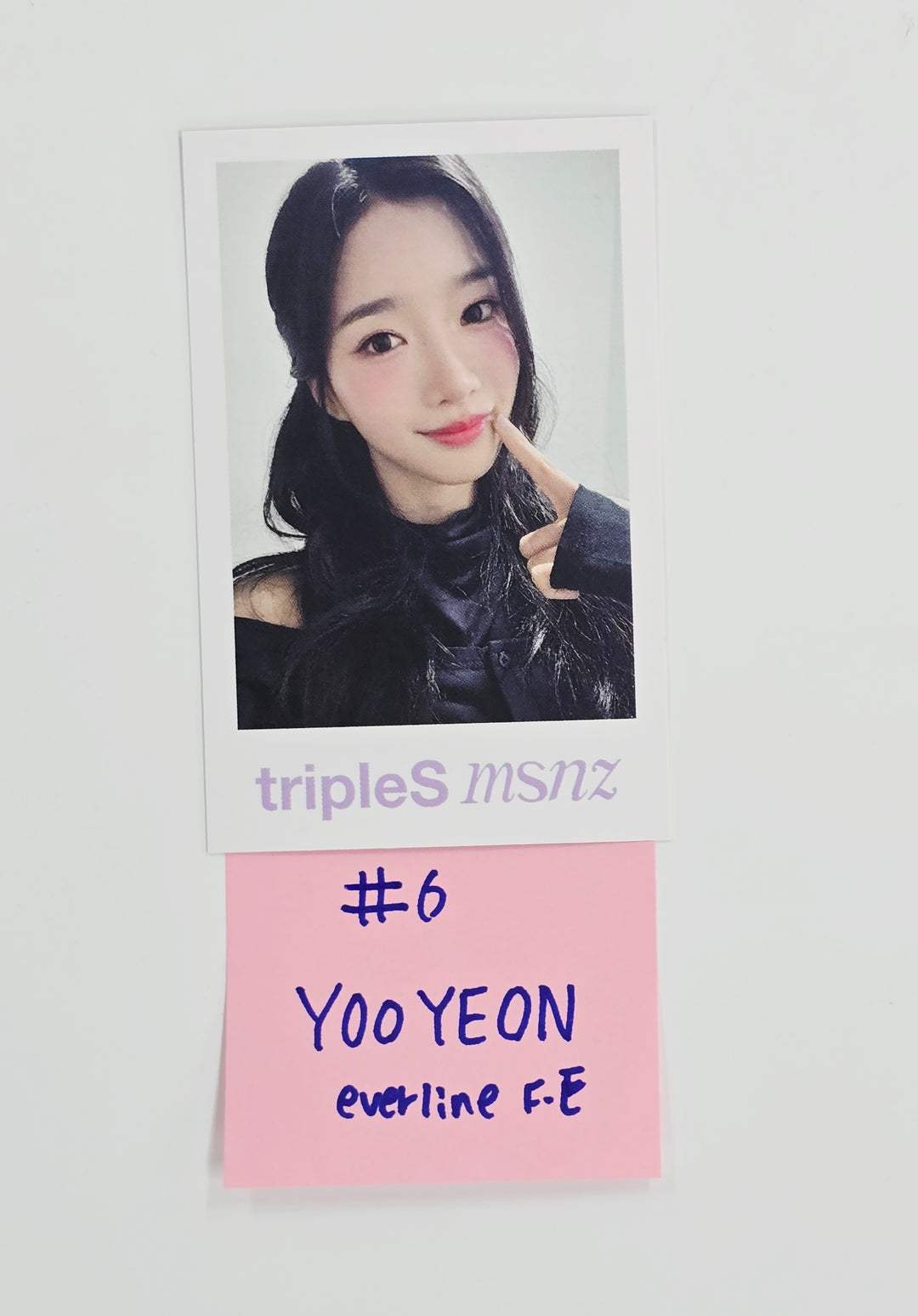 Triples_msnz "Beyond Beauty" - Everline Fansing Event Polaroid type Photocard R4 (Objekt Music Album ver.) [26.02.13]