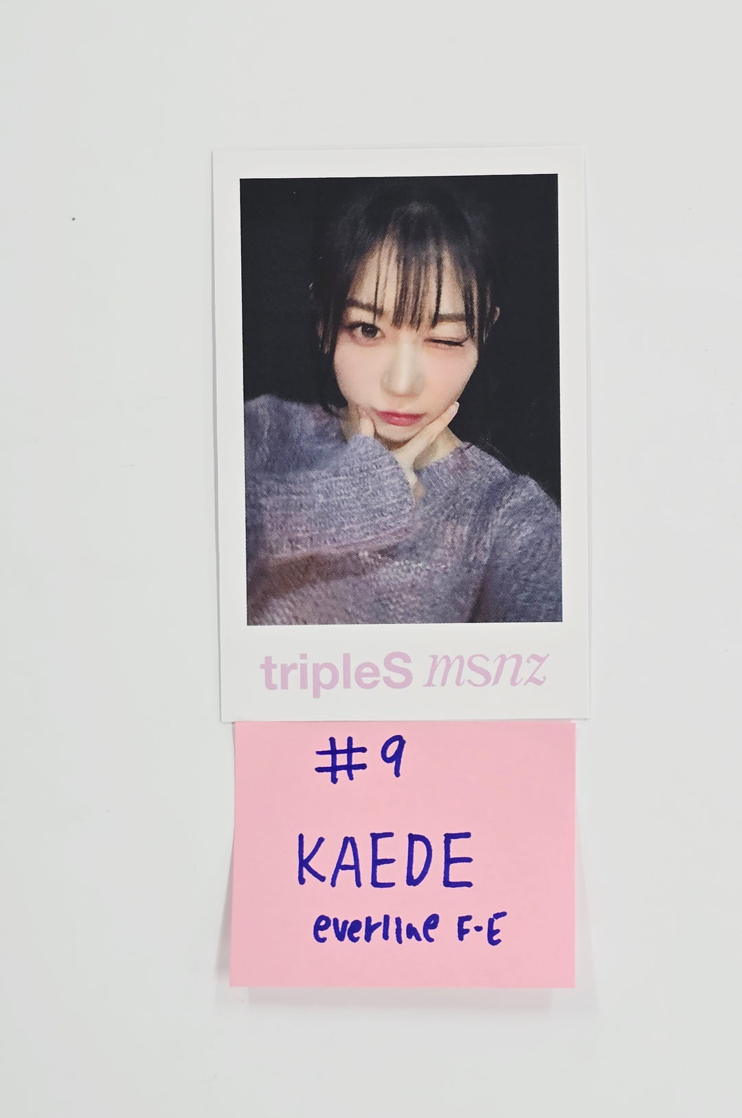 Triples_msnz "Beyond Beauty" - Everline Fansing Event Polaroid type Photocard R4 (Objekt Music Album ver.) [26.02.13]