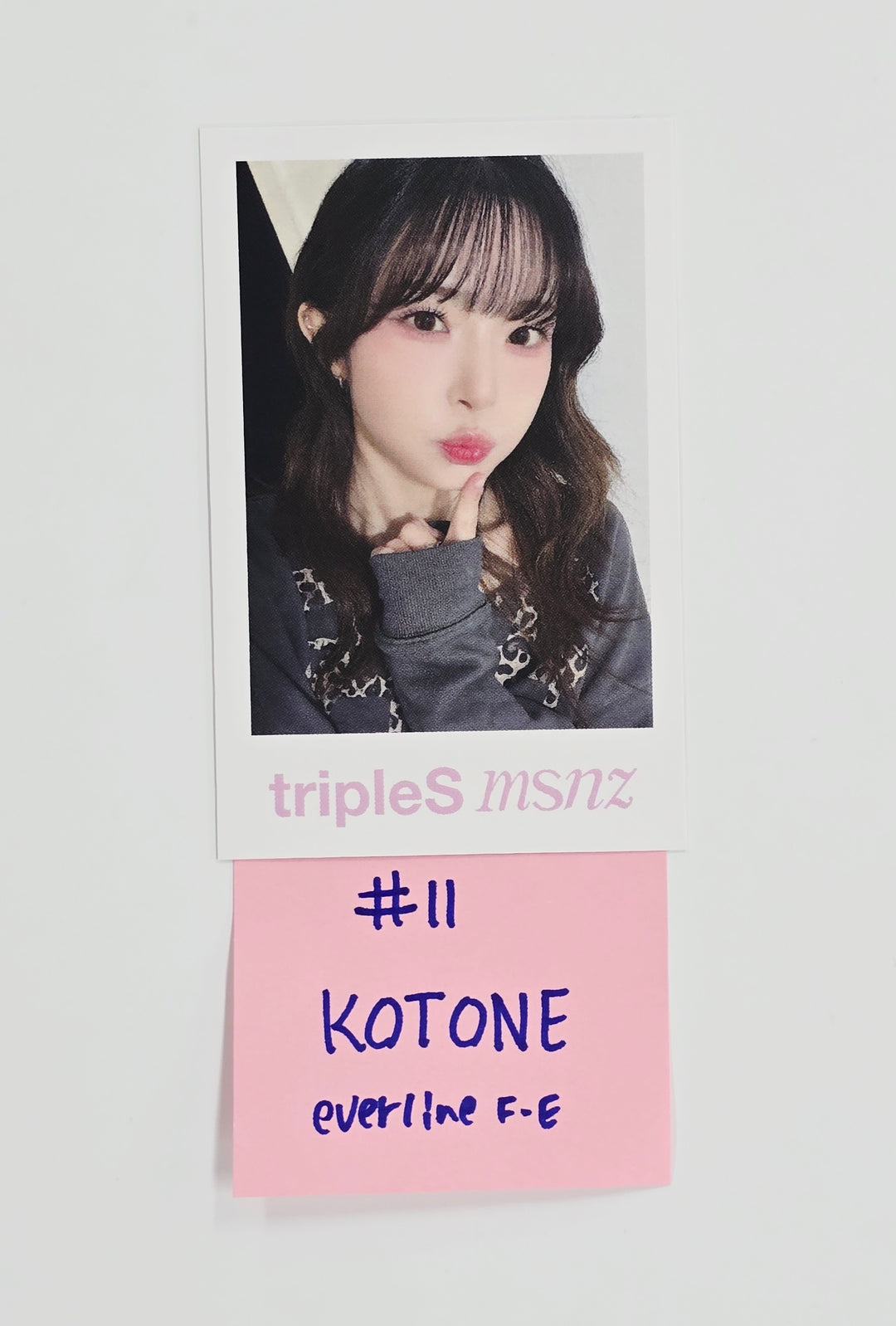 Triples_msnz "Beyond Beauty" - Everline Fansing Event Polaroid type Photocard R4 (Objekt Music Album ver.) [26.02.13]