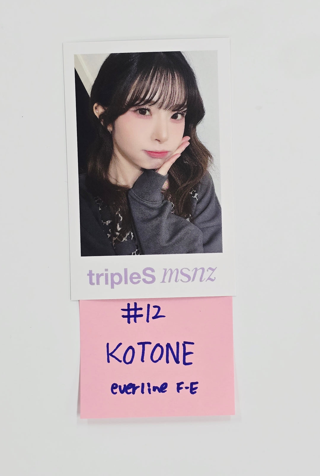 Triples_msnz "Beyond Beauty" - Everline Fansing Event Polaroid type Photocard R4 (Objekt Music Album ver.) [26.02.13]