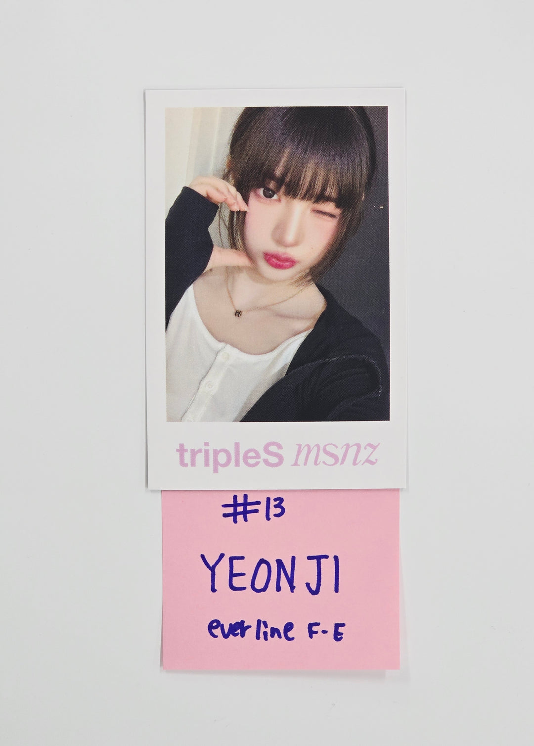 Triples_msnz "Beyond Beauty" - Everline Fansing Event Polaroid type Photocard R4 (Objekt Music Album ver.) [26.02.13]