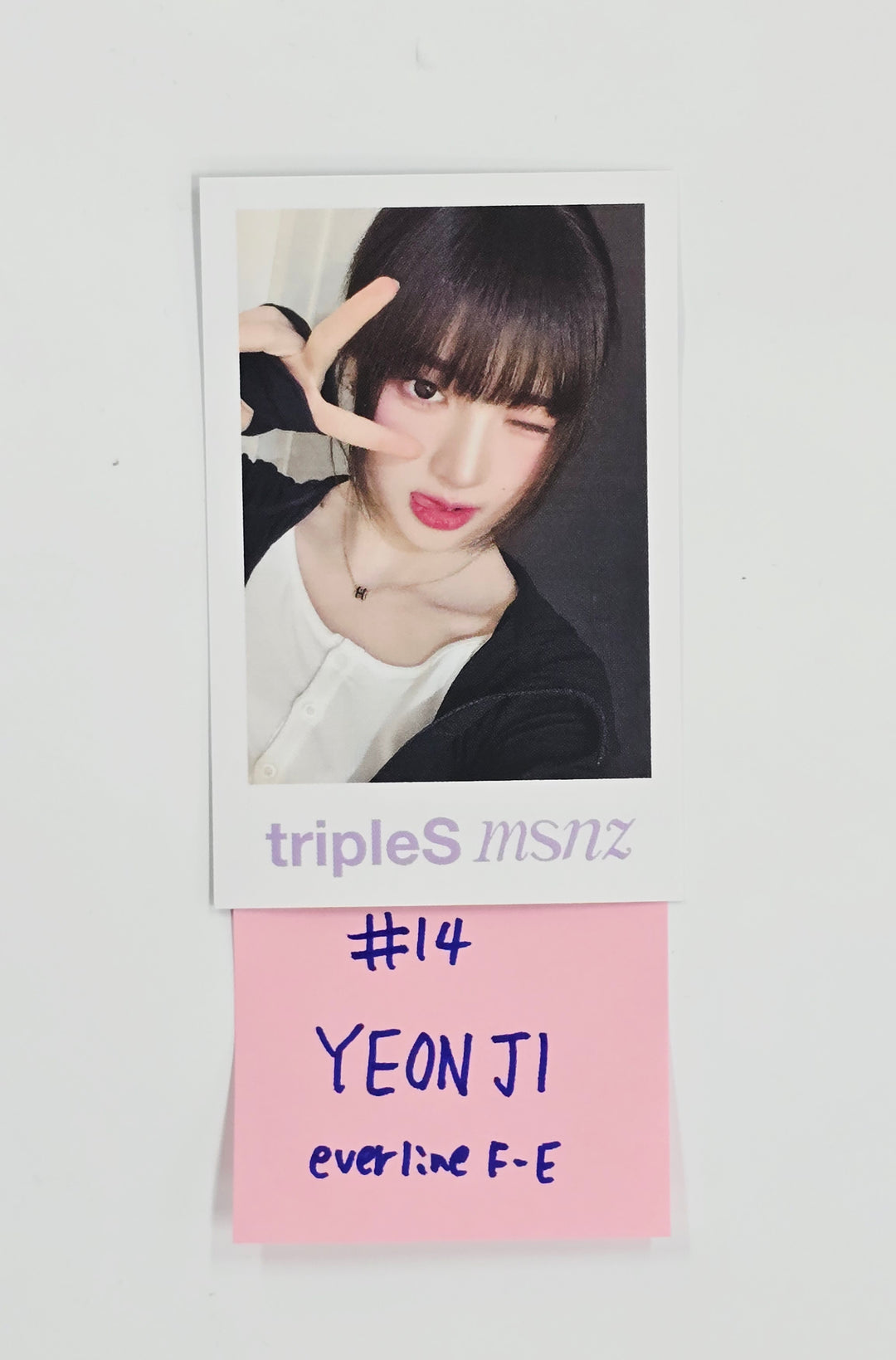 Triples_msnz "Beyond Beauty" - Everline Fansing Event Polaroid type Photocard R4 (Objekt Music Album ver.) [26.02.13]