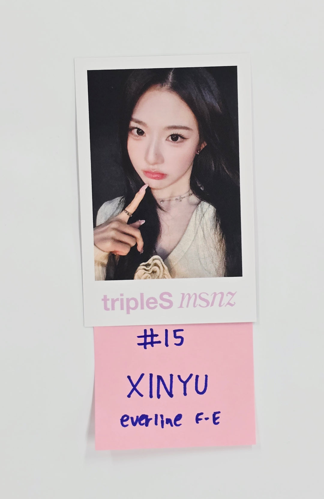 Triples_msnz "Beyond Beauty" - Everline Fansing Event Polaroid type Photocard R4 (Objekt Music Album ver.) [26.02.13]