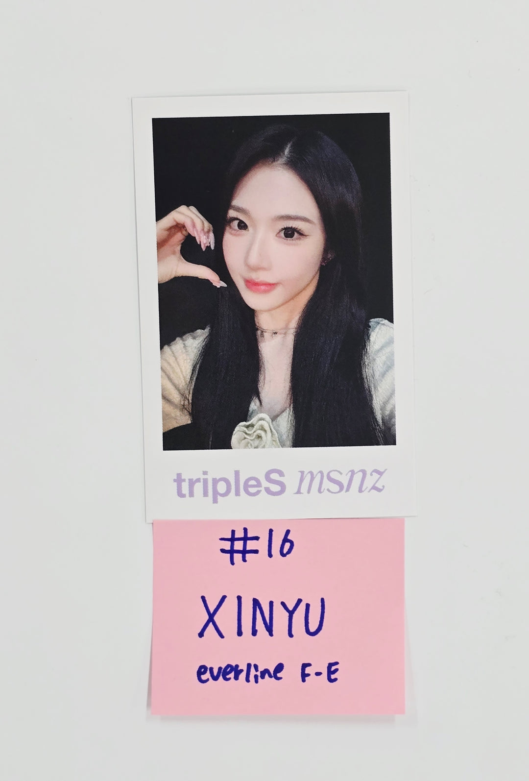 Triples_msnz "Beyond Beauty" - Everline Fansing Event Polaroid type Photocard R4 (Objekt Music Album ver.) [26.02.13]