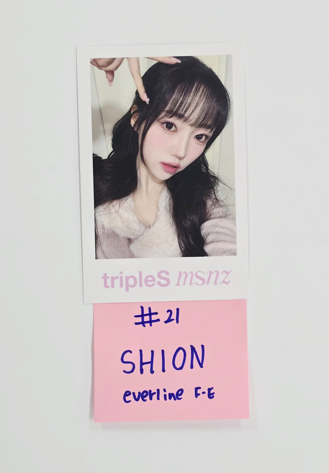 Triples_msnz "Beyond Beauty" - Everline Fansing Event Polaroid type Photocard R4 (Objekt Music Album ver.) [26.02.13]