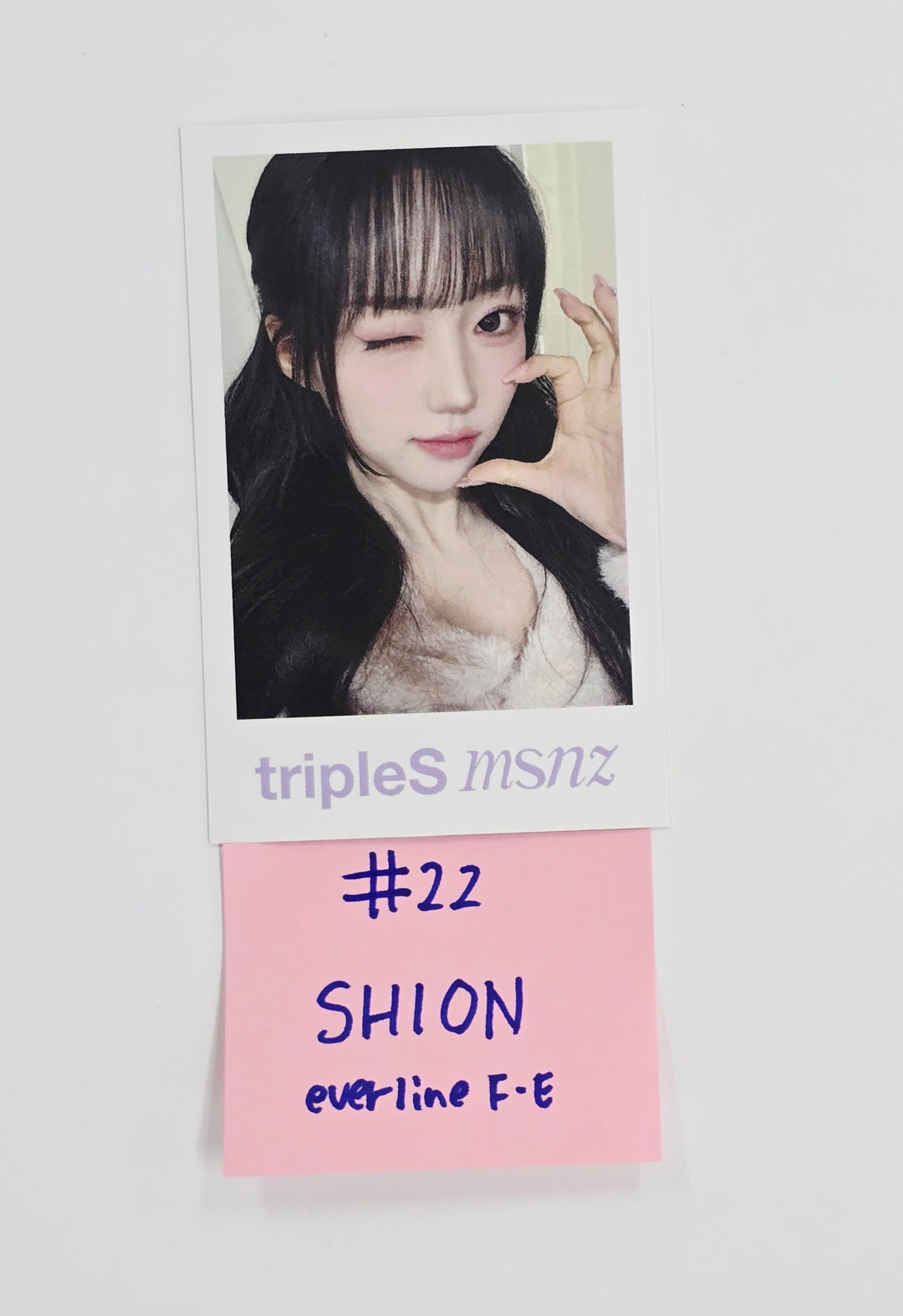 Triples_msnz "Beyond Beauty" - Everline Fansing Event Polaroid type Photocard R4 (Objekt Music Album ver.) [26.02.13]