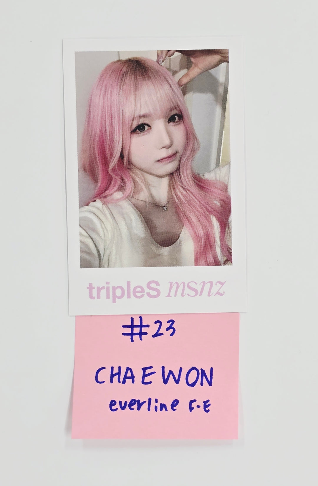 Triples_msnz "Beyond Beauty" - Everline Fansing Event Polaroid type Photocard R4 (Objekt Music Album ver.) [26.02.13]