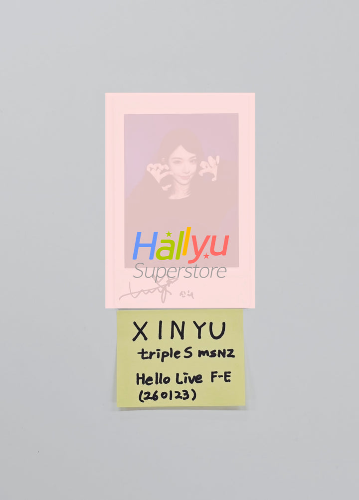 XINYU (of TripleS) - Hand Autographed(Signed) Polaroid [26.02.13]