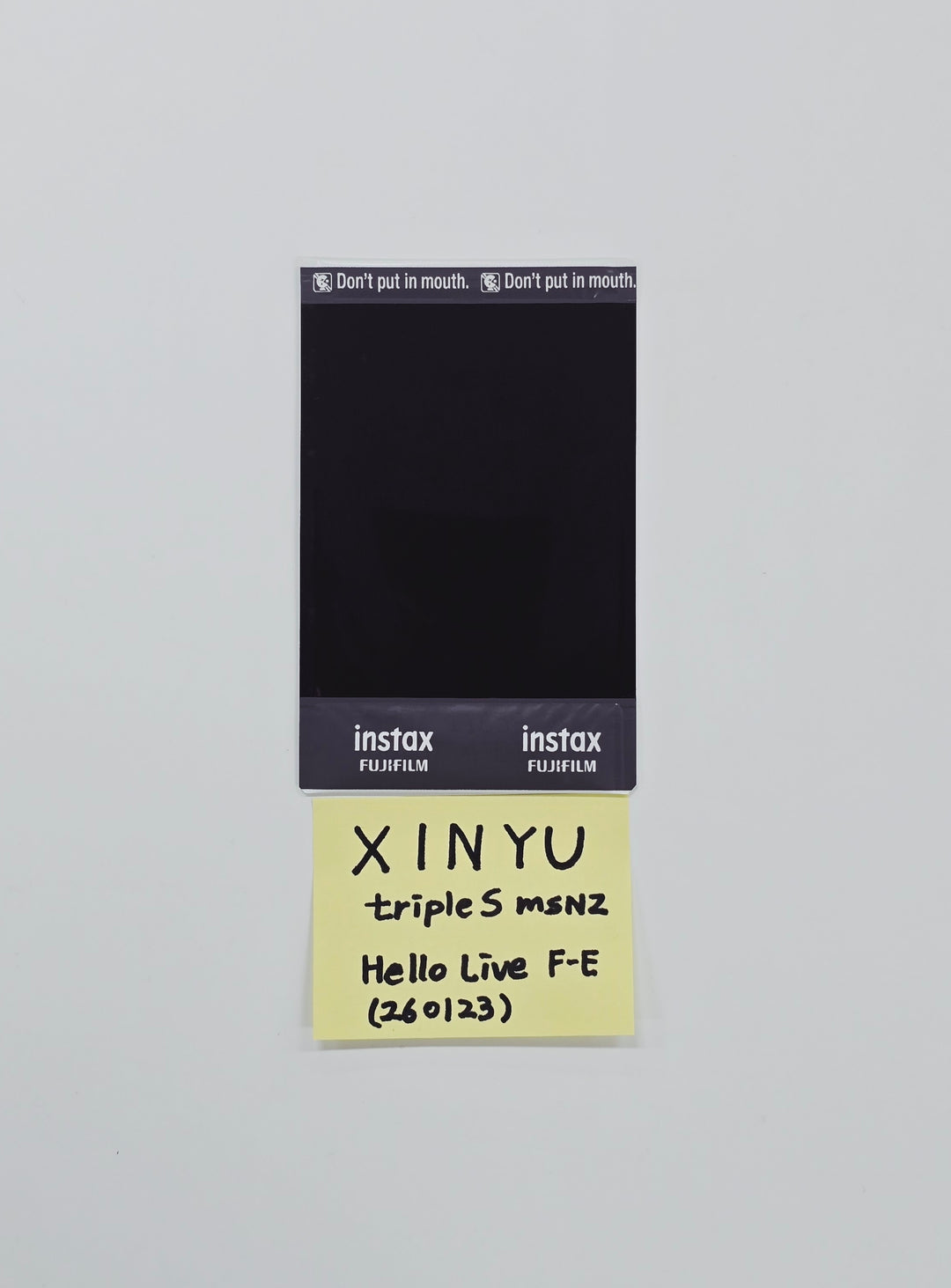 XINYU (of TripleS) - Hand Autographed(Signed) Polaroid [26.02.13]